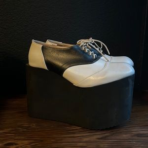 Deandri saddle mega platforms